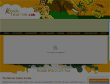Tablet Screenshot of keralatourism.com
