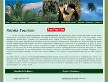 Tablet Screenshot of keralatourism.net.in